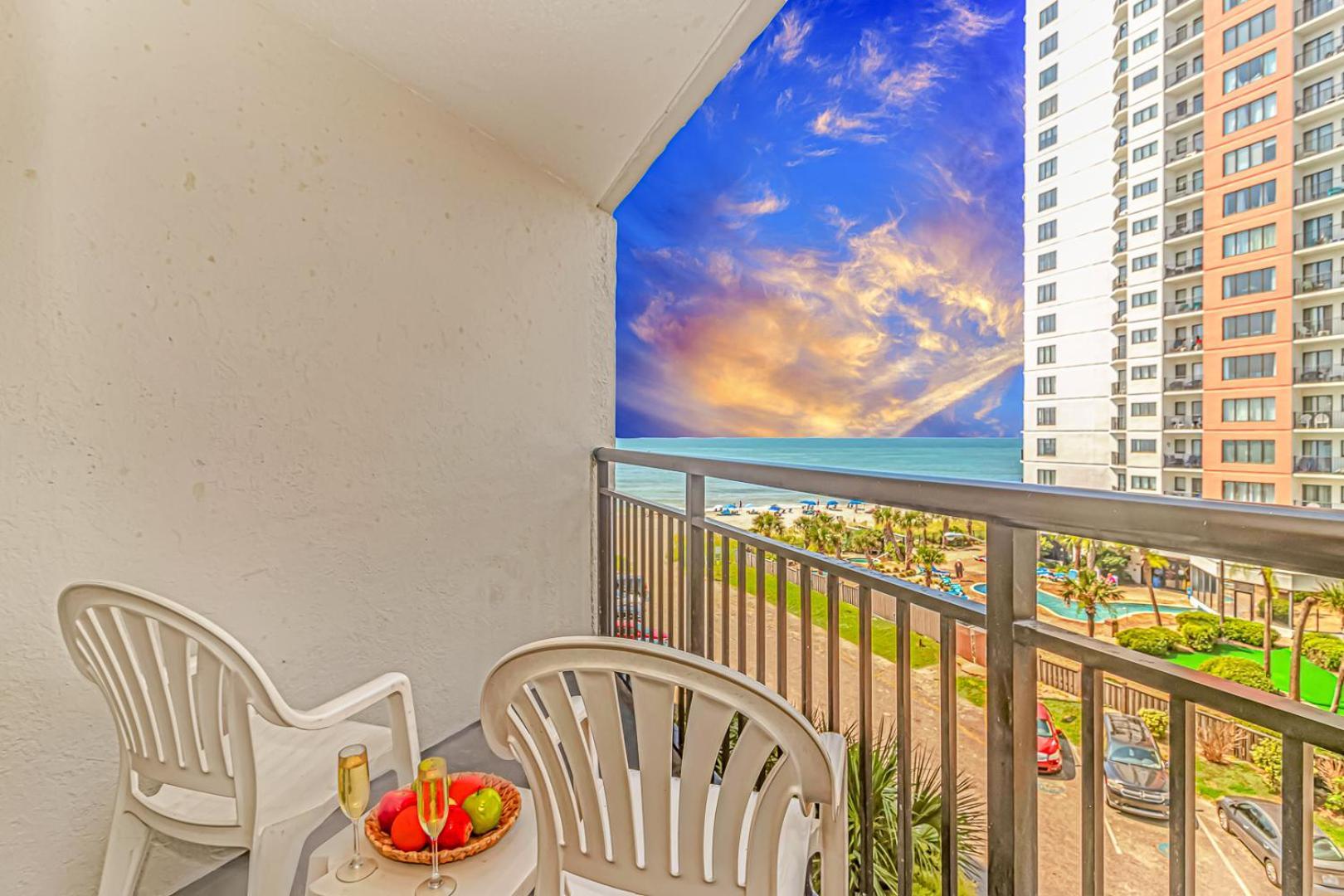 Oceanview 1 Bedroom Suite Landmark Resort 548 Perfect For A Couple Or Party Of 4 Myrtle Beach Eksteriør bilde